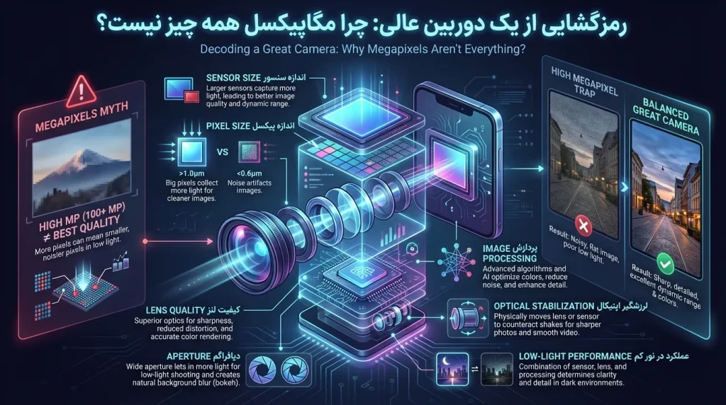 کالبدشکافی سخت‌افزار دوربین: مفاهیمی که باید بدانید